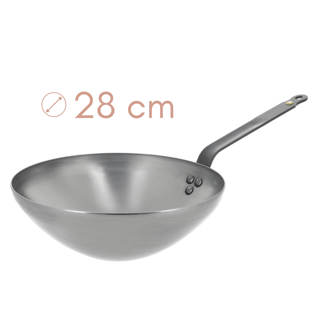 Jeklen wok - 28 cm MINERAL B De Buyer - Chef Bruni
